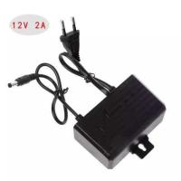 ราคา CCTV อะแดปเตอร์ กันน้ำ 12V2A เหมาะสําหรับกล้องว งจรปิดที่ใช้อเดปเตอร์ AC 100 240V to 12V 2A AC DC Charger Adapter EU US Plug 24W Switching Power Supply Monitor Camera Power Adapter (24518069481)