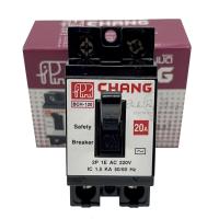 ราคา เซฟตี้ เบรกเกอร์ Safety Breaker ตัวตัดไฟ 2P 220V ขนาด 10A 15A 20A 30A 40A ยี่ห้อ ช้าง CHANG (16025642966)
