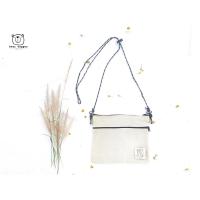 ราคา กระเป๋าสะพายข้าง กระเป๋าสายเชือกคาดอก งานมินิมอล มี2ซิป ขนาด7 x 8นิ้ว (21894286150)