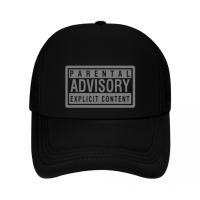 ราคา หมวกแก็ป หมวกเบสบอล หน้าบุฟองน้ำ หลังตาข่าย สกรีน PARENTAL ADVISORY ด้วย Flex pu ขอบเรียบ สวย คมชัด (22809813683)