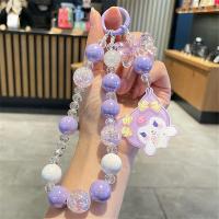ราคา Colorful Dual purpose Keychain Mobile Phone Lanyard Beaded Anti lost Keychain Girl Earphone Case Handbag Accessories (24191748849)