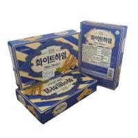 ราคา ขนมเกาหลี Korean CROWN Choco Heim White Heim เวเฟอร์สอดใส้ เฮเซลนัท 142 g (24575855954)