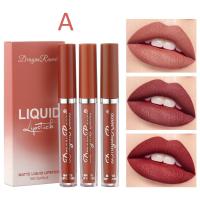 ราคา ชุดลิปสติกเนื้อแมท3ชิ้น เซ็ตลิปเนื้อเหลวไม่เหนียวติดทนนานกันน้ำให้ความชุ่มชื้นสำหรับผู้หญิงแต่งหน้า (13349984690)