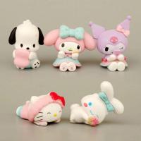 ราคา GOOD MOOD BEAUTY 5Pcs set สวัสดีคิตตี้ ฟิกเกอร์มินิซานริโอ ซินนามอนโรล คุโรมิ โมเดลตุ๊กตาอนิเมะ ปอมปอมปูริน ทำนอง ตกแต่งเค้ก ของตกแต่งโต๊ะทำงาน (24611370638)