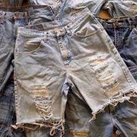 ราคา กางเกงยีนส์ขาสั้นผู้ชาย แต่งขาด เอว24 42 วินเทจ ขาดเซอร์ ปลายขาลุ่ย (17721818216)