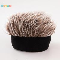 ราคา OSYAN หมวกวิกผมผู้ชายหมวกวิกผมทรงสั้นมีกระบังหน้ากันแดดหมวกวิกผมย้อนยุคหมวกลำลองปรับได้หมวกสั้น (23760192833)