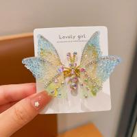 ราคา KUNOISE กิ๊บติดผมรูปผีเสื้อเคลื่อนไหวได้สำหรับเด็กกิ๊บติดผมไรน์สโตนสำหรับเด็กหญิงตัวเล็กๆที่คาดผมคลิปหนีบผมขนาดเล็กเครื่องประดับผมน่ารักด้านข้าง (24620090488)