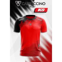 ราคา เสื้อกีฬา เสื้อออกกำลังกาย คาปูชิโน่ K8 ราคาถูก S 3XL เสื้อฟุตบอล สวมใส่สบาย ผ้าไมโคร (19051350145)