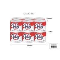 ราคา วีวี่ Vivy Tissue Roll วีวี่เรดโรล กระดาษชำระวีวี่แบบม้วน สะอาด ปลอดภัย เกรดพรีเมี่ยม 1 12 ม้วน (22851527861)