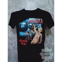 ราคา เสื้อยืดคอกลม สกรีนลาย METALLICA (7982979943)