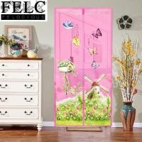ราคา FELC 01 ถูกๆ ม่าน ม่านกันยุง ม่านแม่เหล็กกันยุง ม่านติดประตู มุ้งกันยุงติดประตู ม่านกันยุงสำเร็จรูป มุ้งประตูกันยุง มุ้ง 90 210cm (14318447577)