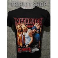 ราคา เสื้อยืดคอกลม สกรีนลายวง METALLICA (18089645918)