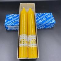 ราคา เทียน เทียนไหว้พระ เทียนบูชาพระ เทียนพรรษากล่องคู่ สีเหลือง (19624123319)