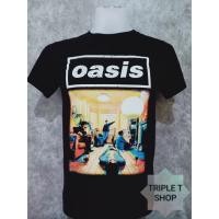 ราคา เสื้อยืดคอกลม สกรีนลาย OASIS (7983147629)