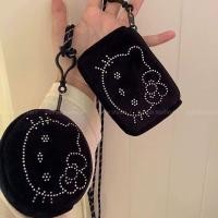 ราคา Just Star Dompet Koin ผู้หญิงกระเป๋าลายแมวสร้อยคอเพชรกำมะหยี่KT กระเป๋าใส่เหรียญแมว Dompet KoinเชือกMiu ผูกลมเชือกสำหรับใช้ปีนสร้อยคล้องคอ (24365920065)