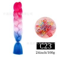 ราคา Horec ไหมถักผม เฉดสี ไหมถักเปีย แฮร์พีช ผมเปีย ไหมถักผม ไหมไฟเบอร์ ไหมต่อผม ยาว 60cm 100g พร้อมส่ง (24240153860)
