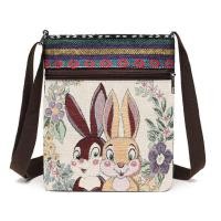 ราคา Belfoyer กระเป๋าสะพายเย็บปักถักร้อยสไตล์ชาติพันธุ์กระเป๋าสะพายเลดี้ทอกระเป๋าผ้าใบปักลายดอกทานตะวันกระเป๋าโทรศัพท์น่ารัก (23251089528)