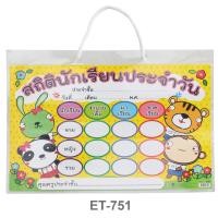 ราคา บอร์ดสถิตินักเรียน ขนาด 38x28 5 ซม ผลิตจากกระดาษเคลือบแผ่นพลาสติก สามารถใช้ปากกาไวท์บอร์ดเขียนได้ มีหลายแบบ (22606069952)