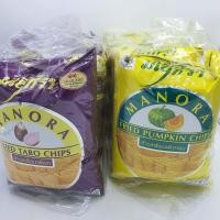 ราคา มโนราห์ ข้าวเกรียบฟักทอง ข้าวเกรียบ รสเผือก 65 กรัม 4 ซอง (2059654263)