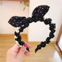 ราคา ที่คาดศีรษะหูกระต่ายน่ารักใหม่สำหรับเด็กผู้หญิงประดับโบว์ไข่มุกถักด้วยแรงกดอุปกรณ์ผมผ้าอัดพลีทลายจุด (22601642572)