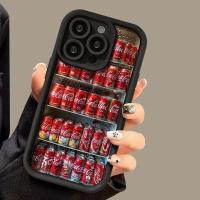 ราคา Fresh Summer Coke Pattern Phone Case for iPhone 16 15 14 plus 13 12 mini 11 Promax 8 7 6 plus X XS XR XSMAX Soft and Anti Drop TPU Protective Phone Case (24128675741)