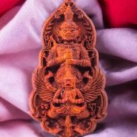 ราคา วัตถุมงค ท้าวเวสสุวรรณ พญาครุฑ งานแกะสลักไม้พยุงไม้ประดู่ (23879545253)