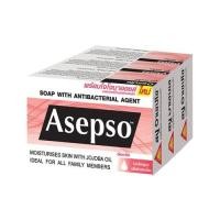 ราคา แพ็ค สบู่ ASEPSO อาเซปโซ สบู่ก้อน สบู่อนามัย ลดแบคทีเรีย บำรุงผิว 70 80g (18200760175)