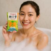 ราคา สบู่ลูกพลับญี่ปุ่นผสมชาเขียว ดับกลิ่นแก่ ก่อนใหญ่100g แถมเส้นใยขัดผิว (24011019697)