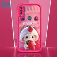 ราคา YiaMia เคสสำหรับ Huawei Y9 Prime 2019 Y9 2019 Y6P Y7A Y7 Pro 2019 Nova 5T Nova 6SE P30 Pro P40 Lite Honor 200 Pro Sweet สีชมพูสำหรับหญิงสาวน่ารักเคสป้องกันซิลิโคนนิ่ม TPU เคสโทรศัพท์รูปการ์ตูนกระต่าย 