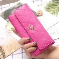 ราคา กระเป๋าสตางค์ทรงยาวแบบมีโครงเหล็กสำหรับผู้หญิง กระเป๋าสตางค์หนังทรงกลมแบบลำลอง ความจุขนาดใหญ่ กระเป๋าสตางค์ผู้หญิงแฟชั่น กระเป๋าสตางค์ทรงกลมแบบมีโครงเหล็ก (20576990724)