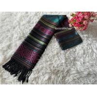 ราคา ผ้าพันคอ ผ้าคลุมไหล่ ผ้าไหมเทียมลายไทย ลายขิต (21926753919)