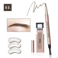 ราคา NOVO FASHION BROW Eyebrow 5146 โนโว ดินสอเขียนคิ้ว แบบหมุน แถมไส้ดินสอ บล๊อกคิ้ว 3 ชิ้น พร้อมไส้ดินสอเปลี่ยน3แท่ง (22352549809)
