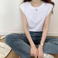 ราคา YY16 ถูกมาก เสื้อยืดแขนกุด ใส่สบาย เสื้อยืดครอปคอกลม เสื้อครอปเอวลอย ครอปเอวลอย (22941967651)