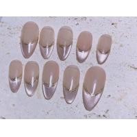 ราคา เล็บปลอมสำเร็จรูป สีเจลแท้100 ลูกแก้ว เล็บปลอมน่ารัก เล็บเจล เล็บปลอม เล็บปลอมสวย ทรงแหลมยาว (22422692574)