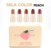 ราคา HH1109 ลิปสติกมินิ เซ็ต 5 ชิ้น MILA COLOR ลิปสติกเนื้อแมท ตลับเล็กพกพาง่าย ติดทนนาน (21073256842)