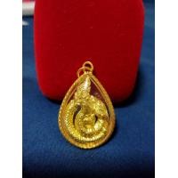 ราคา จี้พญานาคเนื้อทอง กรอบหวายเลี่ยมทอง S5 ตัวแทน พ่อปู่ศรีสุทโธ แห่งป่าคำโชนด พกไว้ขอโชคขอลาภ (5628432365)