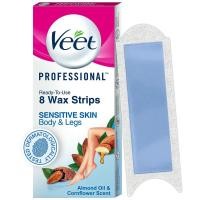 ราคา Veet Professional Sensitive Skin Hair Removal Wax Strips 8 Strips sensitive skin (23646663541)