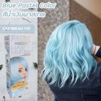 ราคา แคร์บิว T01 สีฟ้าพาสเทล ครีมย้อมผม สีย้อมผม สีผม 100ml Carebeau T01 Blue Pastel Hair Color Cream (9017435227)