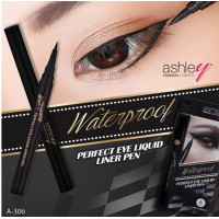 ราคา ASHLEY PERFECT EYE LIQUID LINER PEN A306 อายไลเนอร์เมจิก สีดำสนิท กันน้ำ ของแท้ พร้อมส่ง (15851964929)