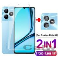 ราคา ฟิล์มกระจกนิรภัยใส2อิน1สำหรับ Realme Note 50 4G Note50 Real Me Note50 RealmeNote50 2024ชัดเจนแบบ HD ปกป้องหน้าจอฟิล์มป้องกันเลนส์โทรศัพท์ฟิล์มป้องกันฟิล์มติดโทรศัพท์เคสกระจก (21352099429)