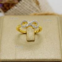 ราคา BBแหวนชุบไมครอนรวมลายเลข8 infinityอินฟินิตี้ แหวนฟรีไซต์ บีบอ้าได้ (23613141626)