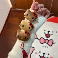 ราคา FunFactory 1ชิ้นอะนิเมะการ์ตูนสีดำ KT หัวแมวพวงกุญแจปีใหม่สีแดง Sanrio Hello Kitty จี้ตุ๊กตากระเป๋าเป้สะพายหลังตกแต่งของขวัญวันหยุด (23523937740)