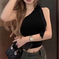 ราคา XANLYSHE เสื้อกล้ามสายเดี่ยวคล้องคอแนวทแยงสำหรับสาวฮอตเซ็กซี่เสื้อโชว์หลังแบบสั้นผูกโบว์เปิดไหล่แขนกุดสำหรับฤดูร้อน (24465317753)