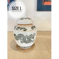 ราคา โอ่งมีฝาเล็ก ลายมังกร ที่ระลึกราชบุรี (21177361519)