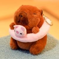 ราคา 12CM Capybara Plush Toy With Hanging Ring Dress Up Portable Stuffed Doll Kapibala Plush Toy Bag Luggage Ornament Birthday Gift For Girls (24110526641)