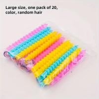 ราคา 20ชิ้นชุดเครื่องม้วนผมแกนดัดผม Spiral Rambut งานประดิษฐ์ทำด้วยตัวเองพลาสติกสำหรับช่างตัดผมดัดลอนแกนดัดผม (23614241793)