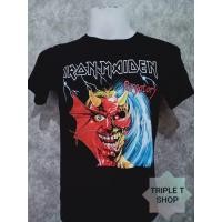 ราคา เสื้อยืดคอกลม สกรีนลาย IRON MAIDEN (7982929710)