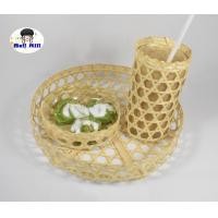 ราคา ชุดเบรคถาดสานไม้ไผ่ ชุดถาดสานจัดเบรค ชุดถาดสานเบรคประชุม ถาดสานจัดชุดเบรคประชุม เซ็ตจัดเบรค ถาดใส่อาหารกลม ถาดใส่ท็อปปิ้ง ถาดวางขนมโชว์ ถาดอาหารไม้ (12805277890)