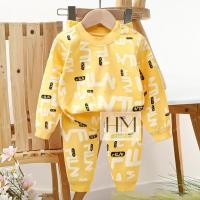 ราคา ชุดนอนแขนยาว ขายาว เสื้อผ้าเด็ก ชุดนอนกันหนาว ผ้าcotton อายุ6เดือน 3ปี (22796770005)