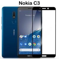 ราคา ฟิล์มกระจก เต็มจอ กาวเต็มแผ่น โนเกีย ซี3 3 2 3 4 5 4 Tempered Glass Screen For Nokia C3 3 2 3 4 5 4 (22959824270)
